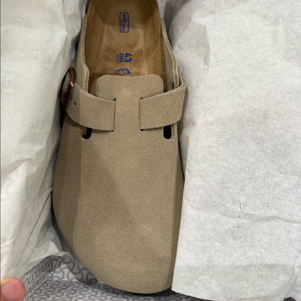 New with Tags Birkenstock Boston BS Clog Taupe